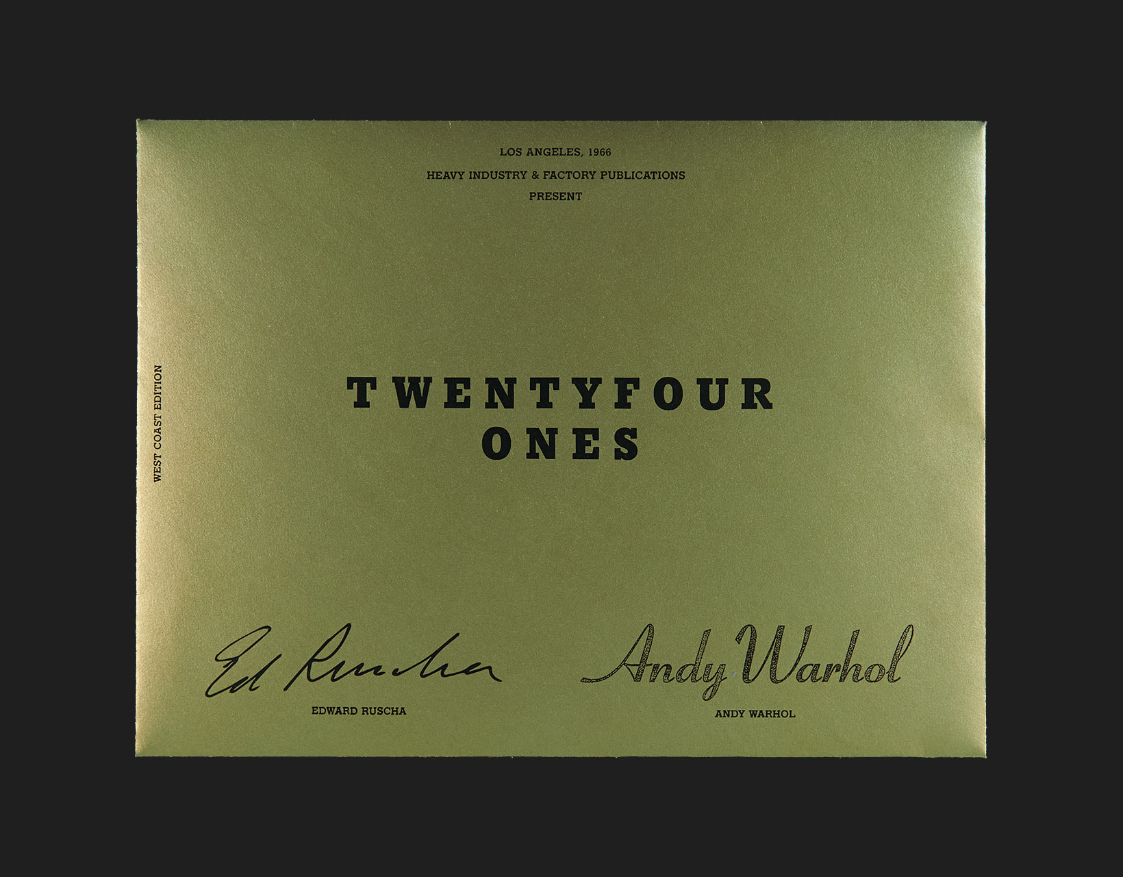 Twenty four Ones, Andy Warhol, Edward Ruscha, 1966